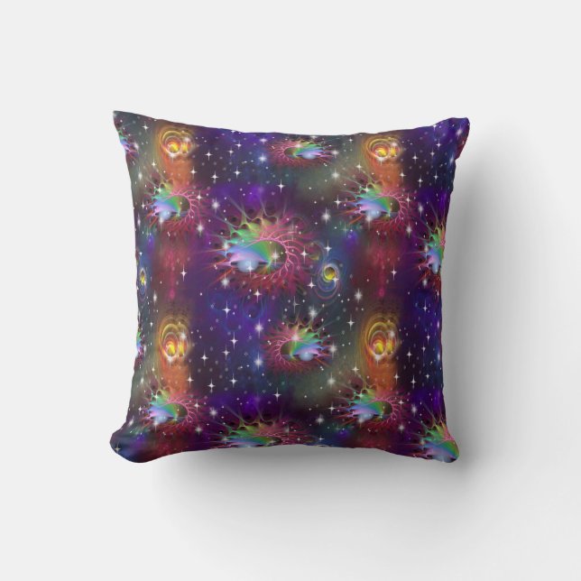 My Glamorous Funky Disco Pattern Throw Pillow (Front)