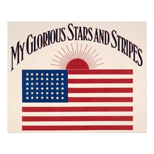My Glorious Stars and Stripes 1917 Photo Print