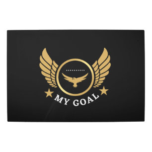 My Goal Eagle Wings Inspirational Career Student Metal Print