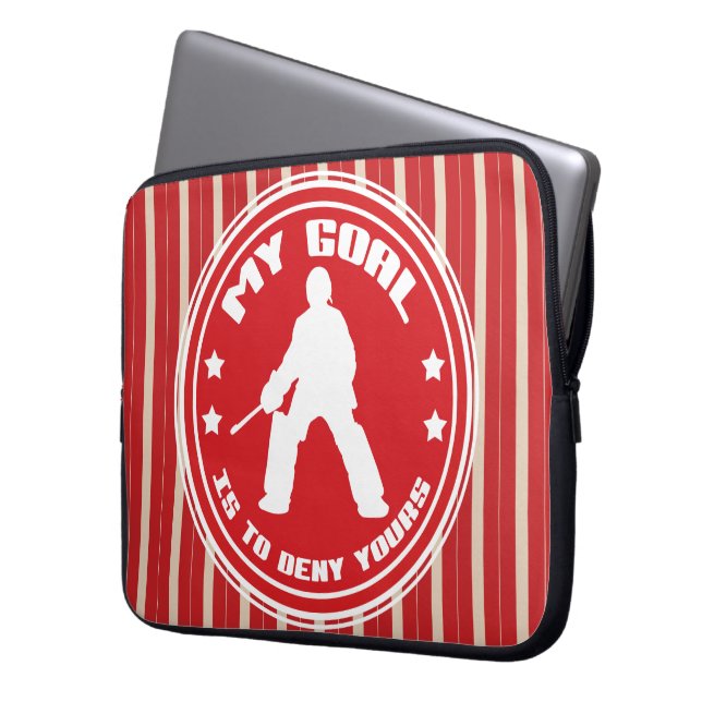 My Goal Field Hockey Goalie Laptop Sleeve (Front Left)