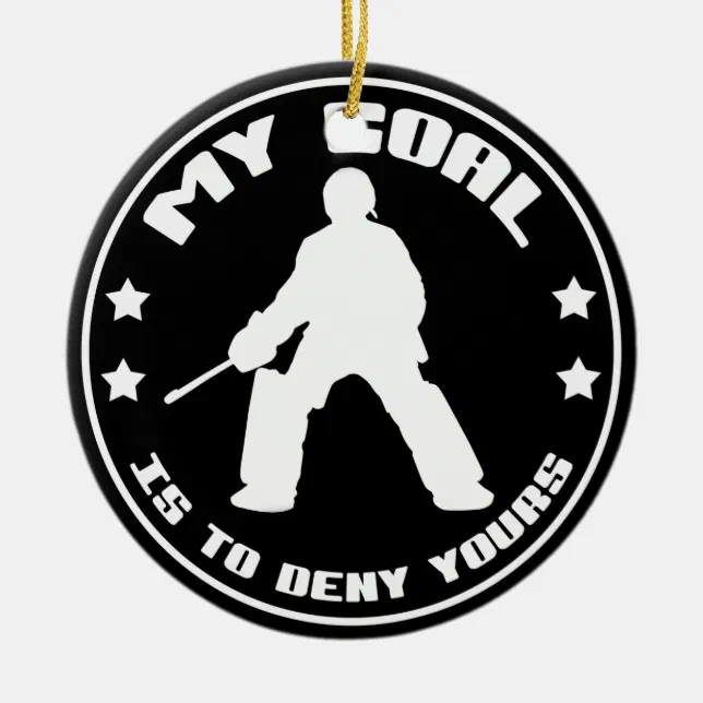 My Goal, Field Hockey Goalie Ornament Zazzle