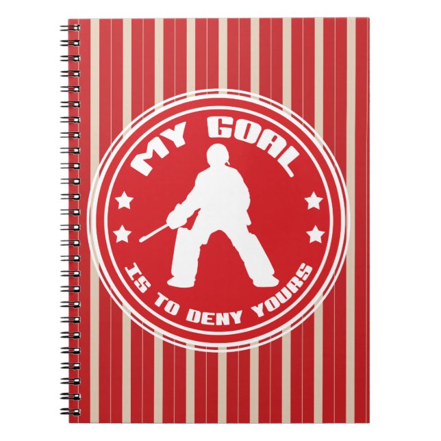 My Goal, Field Hockey (red) Notebook (Front)
