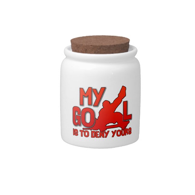 My Goal Hockey Goalie Cookie Jar (Front)