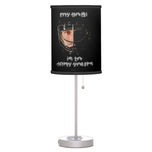 My Goal (Hockey Goalie) Table Lamp (Left)