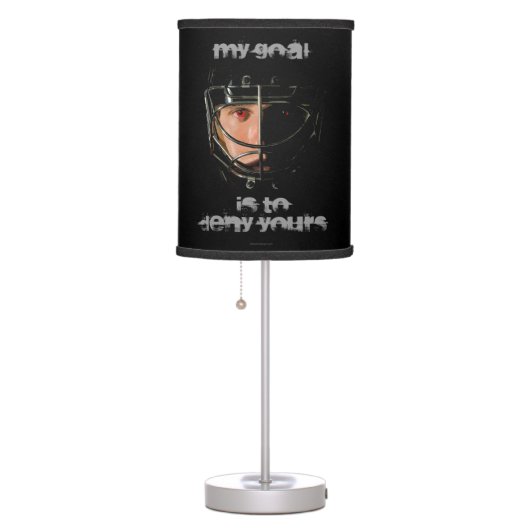 My Goal (Hockey Goalie) Table Lamp (Right)