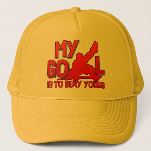 My Goal Hockey Goalie Trucker Hat