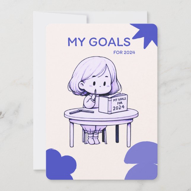 MY GOALS FOR 2024 KIDS CARDS (Front)
