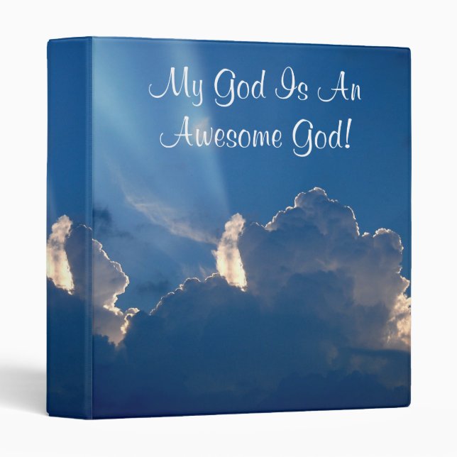 My God Is An Awesome God- Designer Binder (Front/Spine)