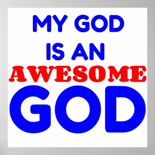 MY GOD IS  AWESOME POSTER