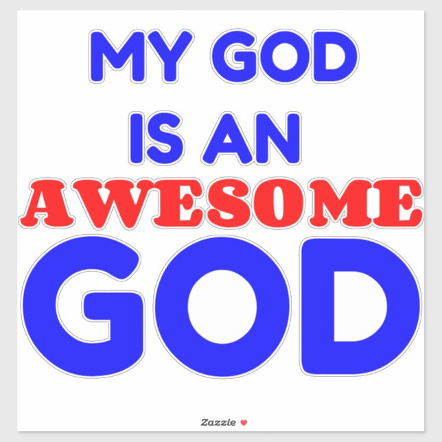 MY GOD IS  AWESOME STICKER (Sheet)