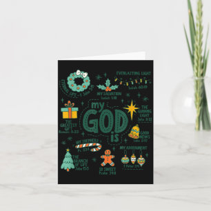My God Is Christmas Jesus Is The Reason Faith Chri Card