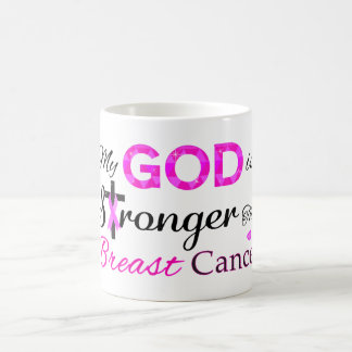 My GOD is Stronger Than Breast Cancer Coffee Mug