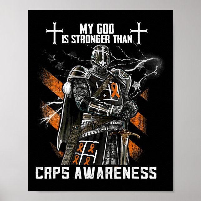 My God Is Stronger Than Crps Awareness  Poster (Front)
