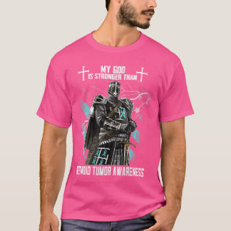 My God Is Stronger Than Desmoid Tumor Awareness T-Shirt