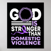 My God Is Stronger Than Domestic Violence Poster