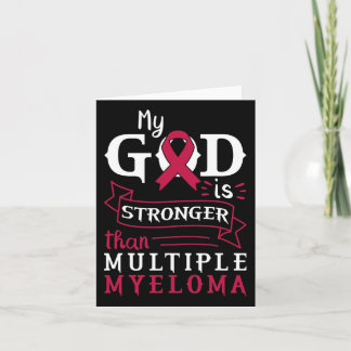 My God Is Stronger Than Multiple Myeloma Awareness Card