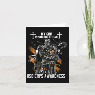 My God Is Stronger Than Rsd Crps Awareness Card