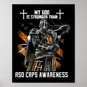 My God Is Stronger Than Rsd Crps Awareness  Poster