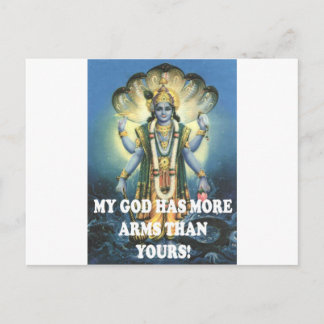 my god postcard