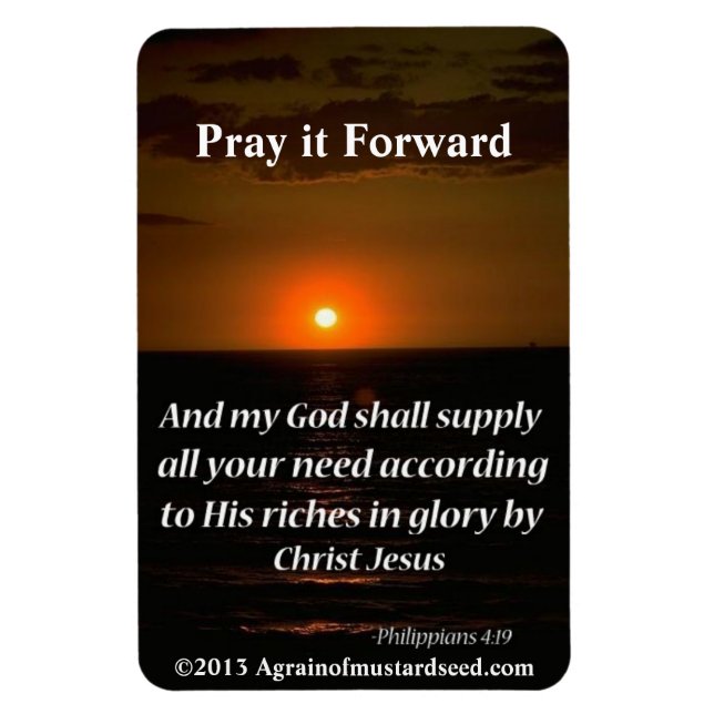 My God shall supply all your need Magnet (Vertical)