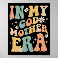 My Godmother Era Lover Groovy Retro Mom Funny Moth