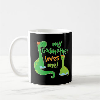 My Godmother Loves Me Gift for Godson Coffee Mug