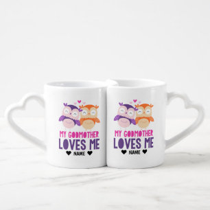 My Godmother Loves Me -Owl Coffee Mug Set