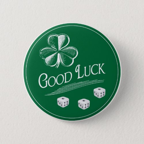 My Good Luck Bunco Button
