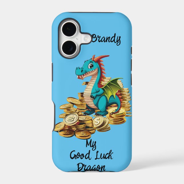My Good Luck Dragon Customizable  Iphone Case (Back)
