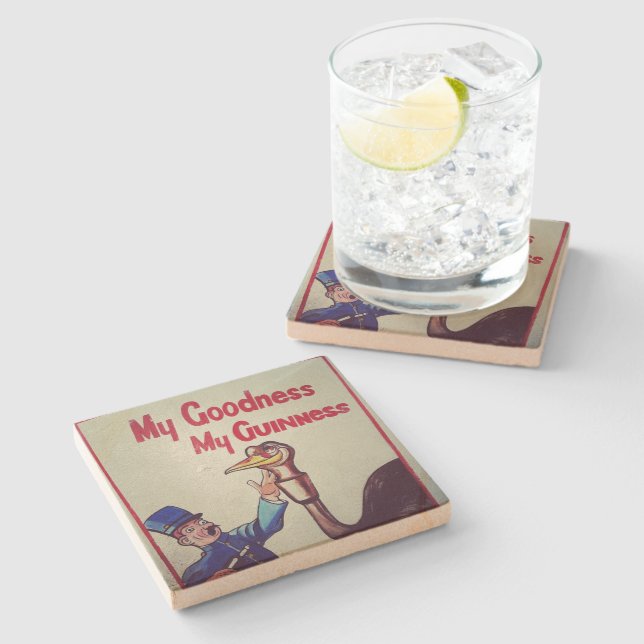 "My Goodness" Sandstone Stone Coaster (Side)