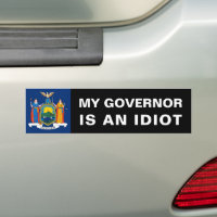 My Governor Is An Idiot Newyork' Sticker