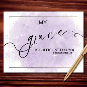 My Grace Is Sufficient 2 Corinthians 12 9 Faith Postcard