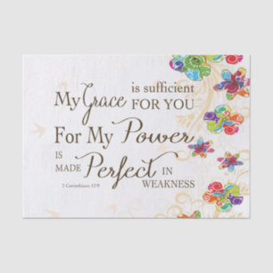 My Grace is Sufficient Tissue Paper