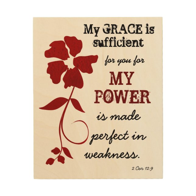 My Grace is Sufficient Wall Art (Front)