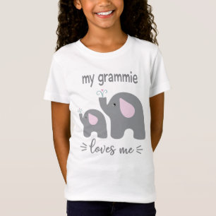 My Grammie Loves Me - Elephant Shirt for Kids