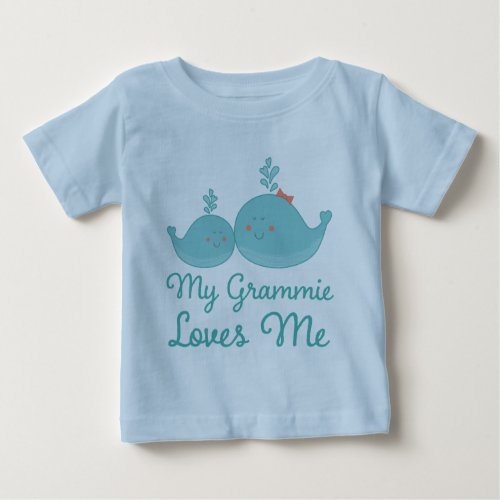 My Grammie Loves Me grandchild gift t_shirt