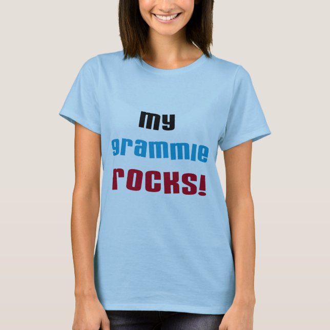 My Grammie Rocks T shirts and Gifts (Front)