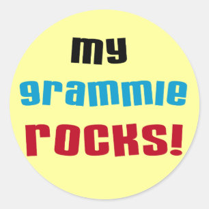 My Grammie Rocks T shirts and Gifts Classic Round Sticker