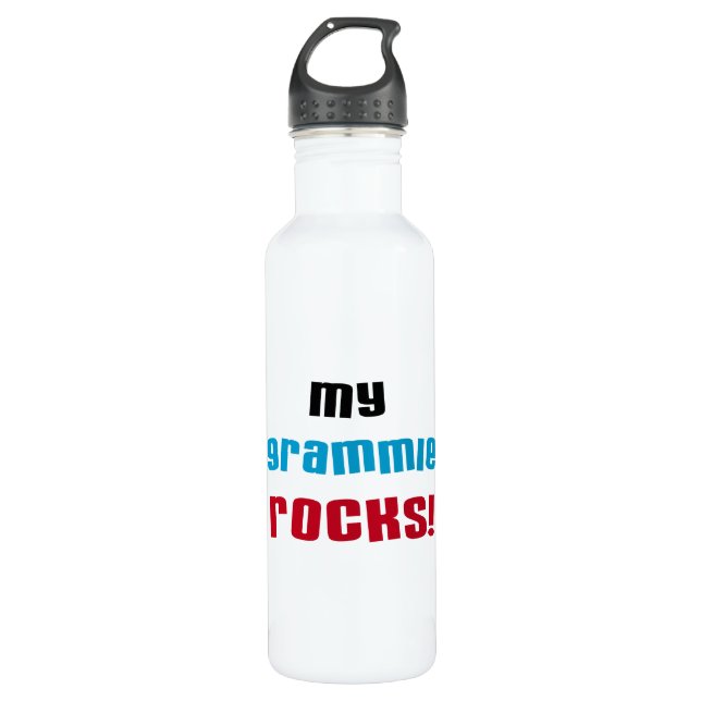 My Grammie Rocks Water Bottle (Front)