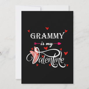 My Grammy Is My Valentine -Valentines Day GrandsoN Holiday Card