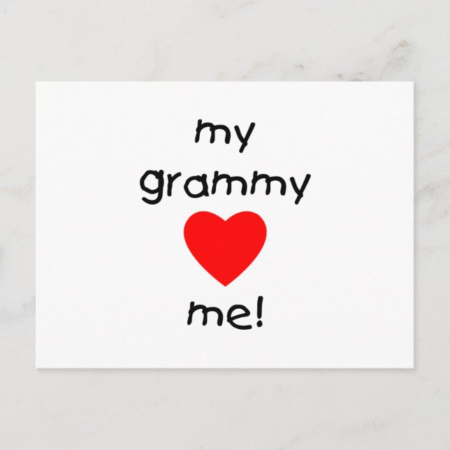 my grammy loves me postcard (Front)