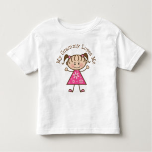 My Grammy Loves Me Stick Figure Toddler T-shirt