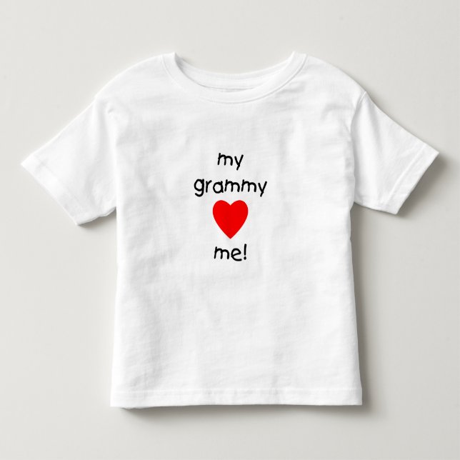 my grammy loves me toddler t-shirt (Front)