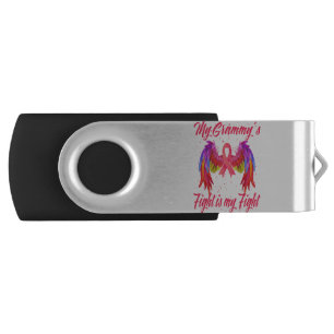 My Grammy's Fight Is My Fight Breast Cancer Flash Drive