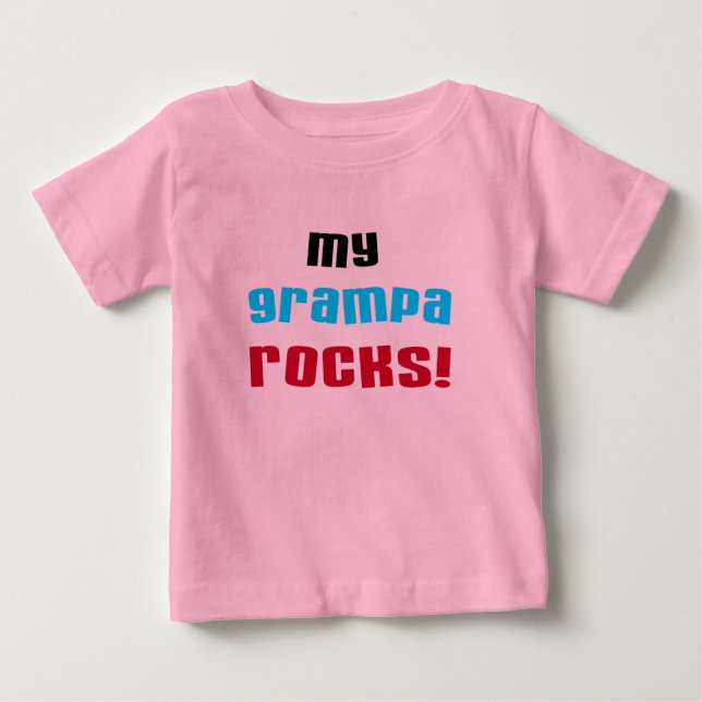 My Grampa Rocks T shirts and Gifts (Front)