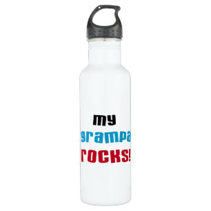 My Grampa Rocks Water Bottle
