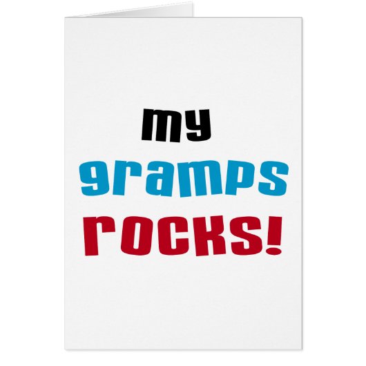 My Gramps Rocks T-shirts and Gifts (Front)