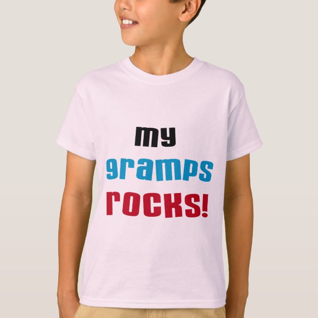 My Gramps Rocks T-shirts and Gifts (Front)