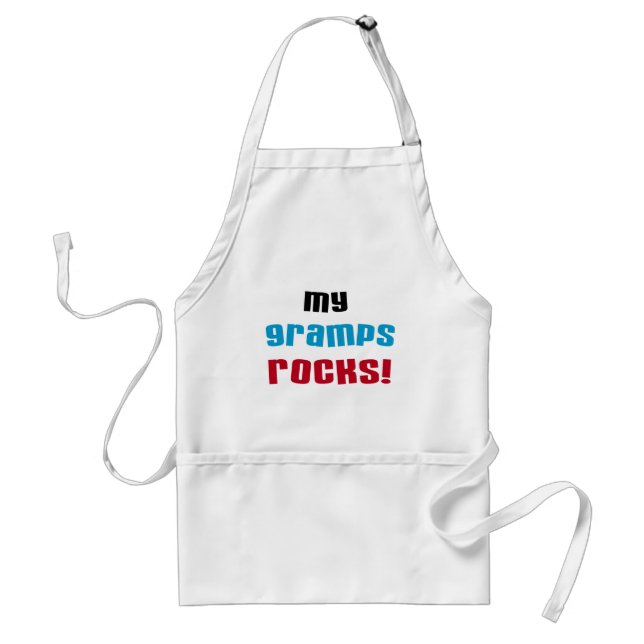 My Gramps Rocks T-shirts and Gifts Adult Apron (Front)