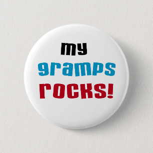 My Gramps Rocks T-shirts and Gifts Pinback Button